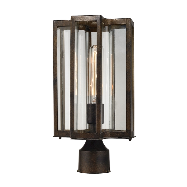 Elk Lighting Bianca 1-Light Outdoor Post Mount in Hazelnut Bronze 45148/1